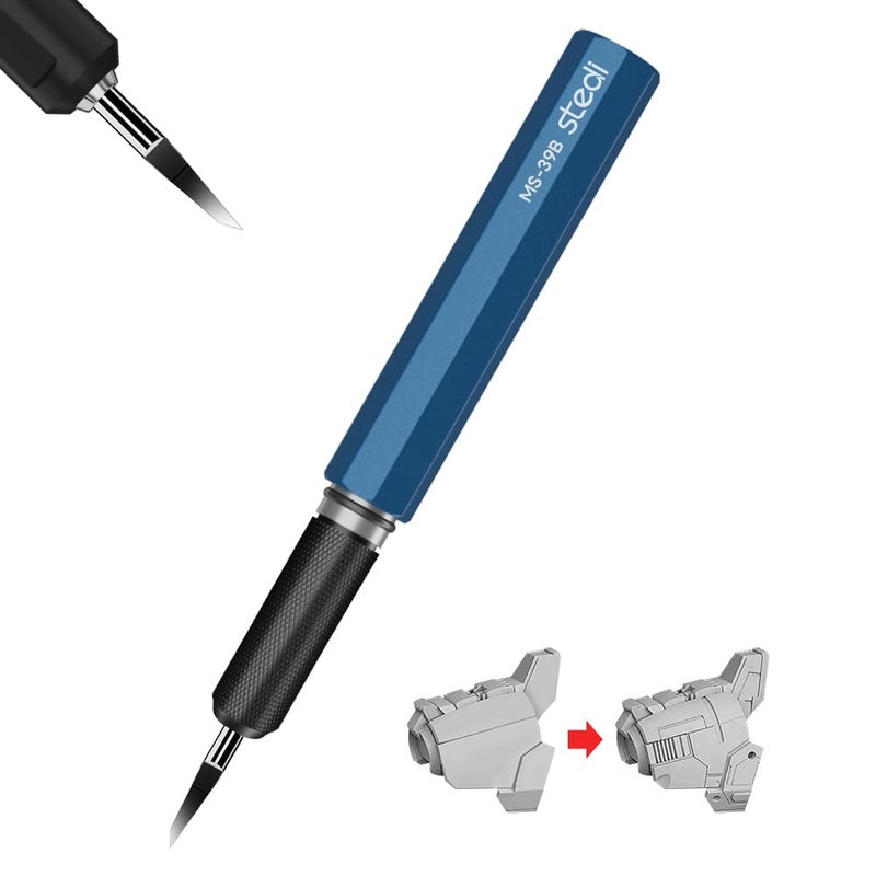 stedi Model Scriber Chisel Tungsten steel Blades 0.15mm for Modeling Hobby RG Scale Model Gundam Model Kit for Scribing line  Engraved Panel line Resin Blue - Image 1